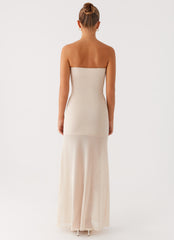 Lovie Maxi Dress - Beige