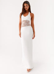 Main Focus Maxi Dress - White
