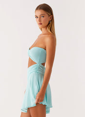 Marbella Mini Dress - Turquoise