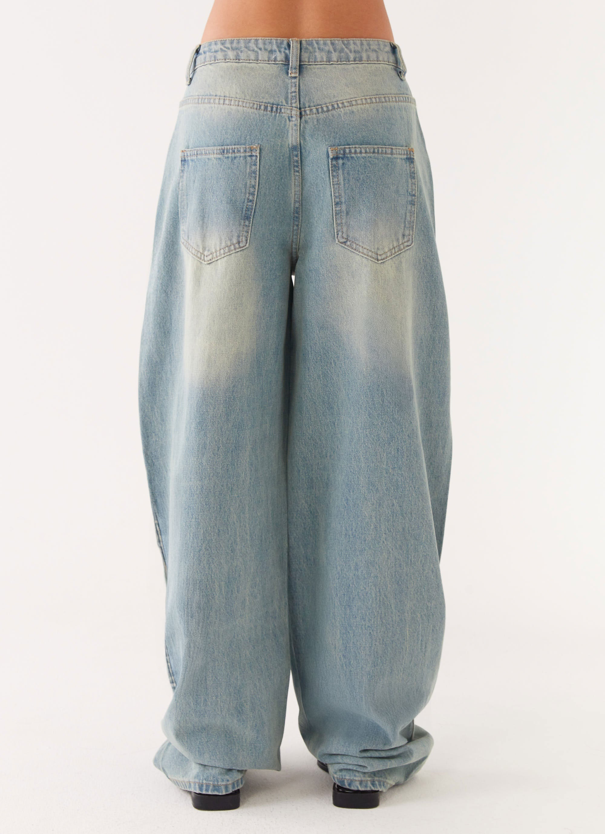 Maxwell Baggy Jeans - Washed Blue