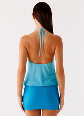 Minima Mini Dress - Blue Gradient