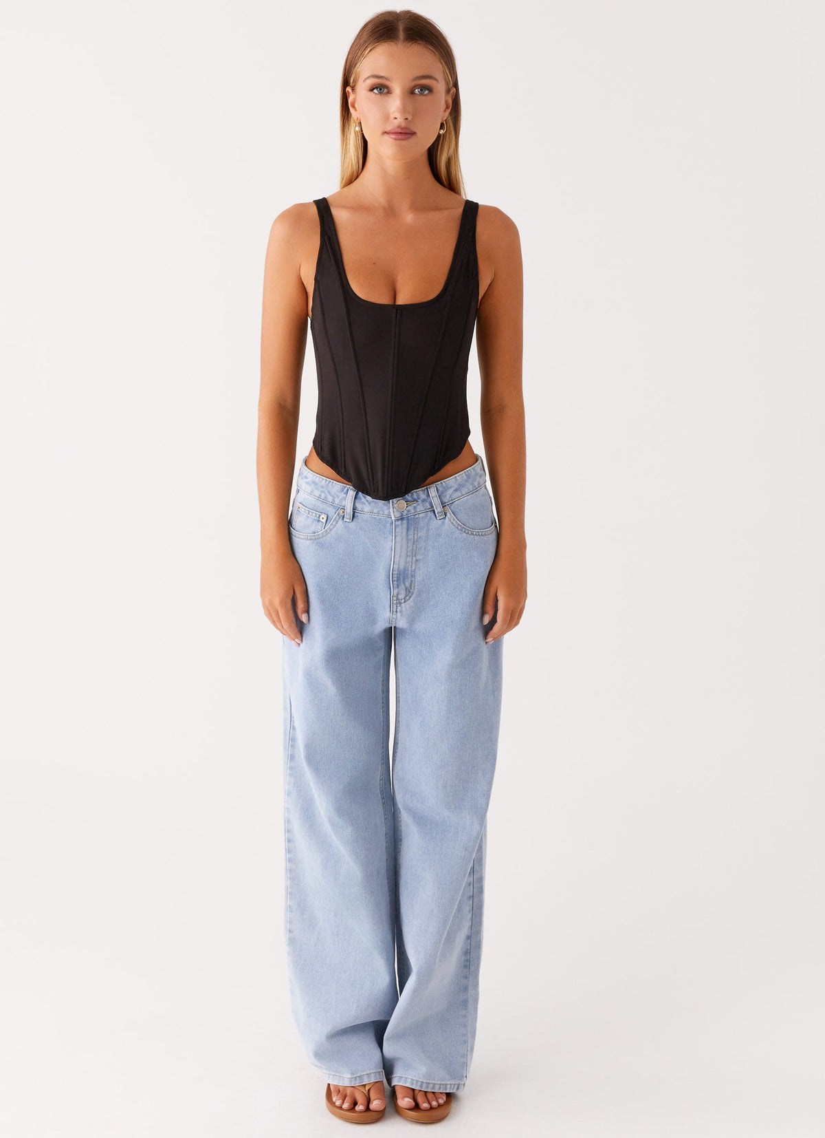 Narelle Corset Top - Black