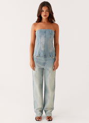 Poppy Low Rise Jeans - Vintage Denim