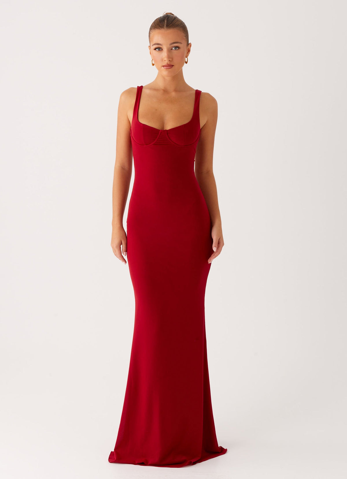 Safiya Maxi Dress - Maroon