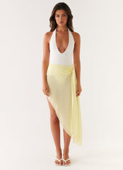 Tilly Swim Skirt - Pastel Yellow