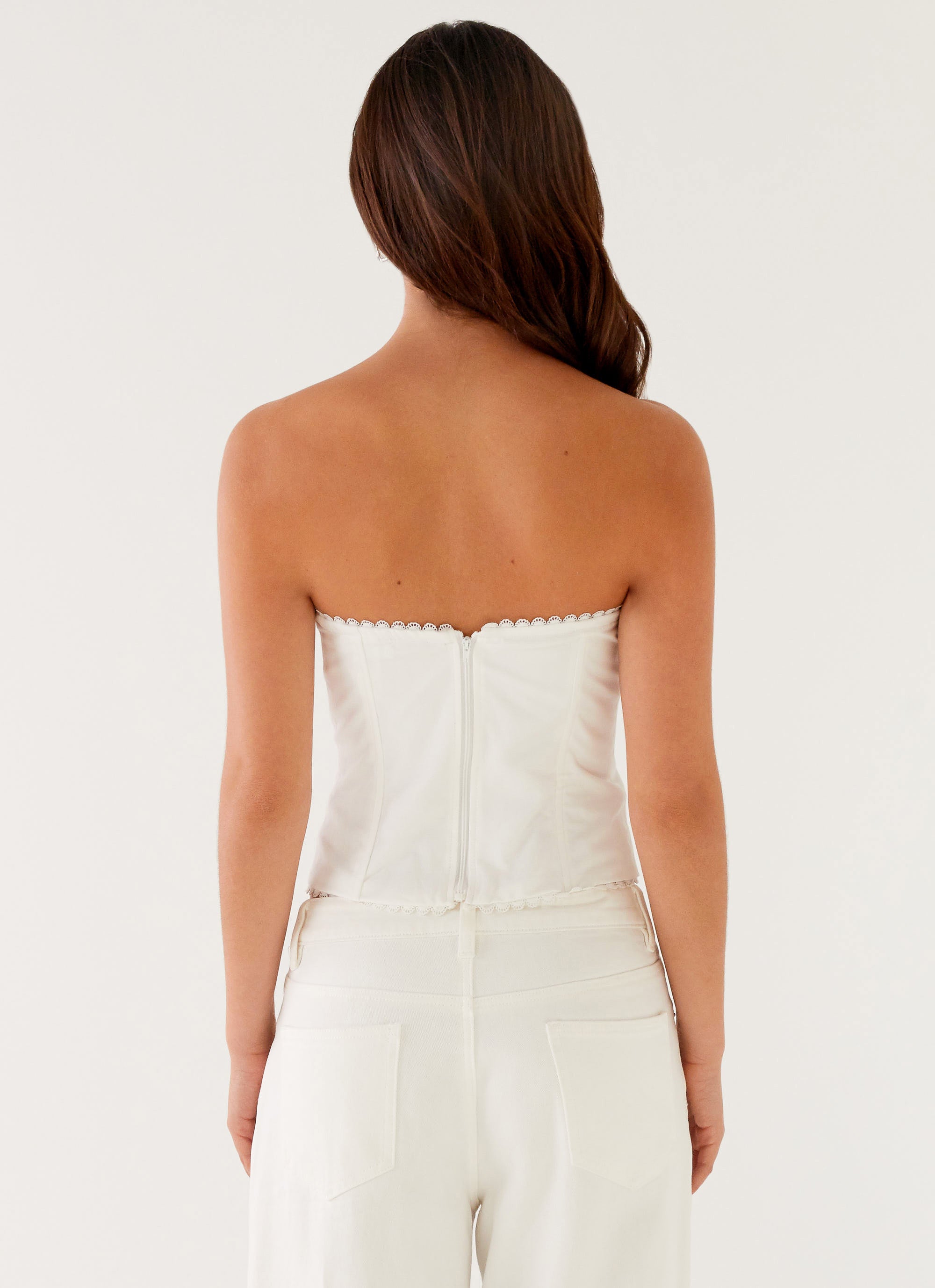 Tory Bustier Top - Ivory