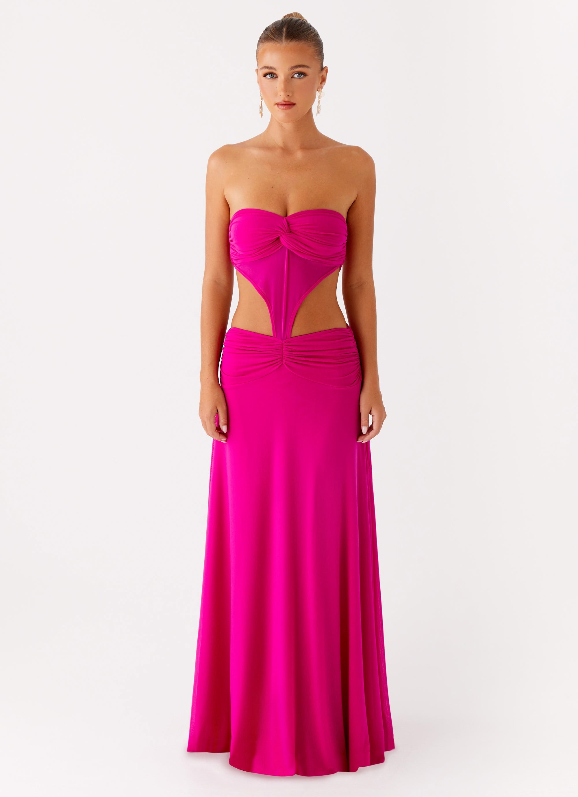Carlene Maxi Dress - Fuchsia